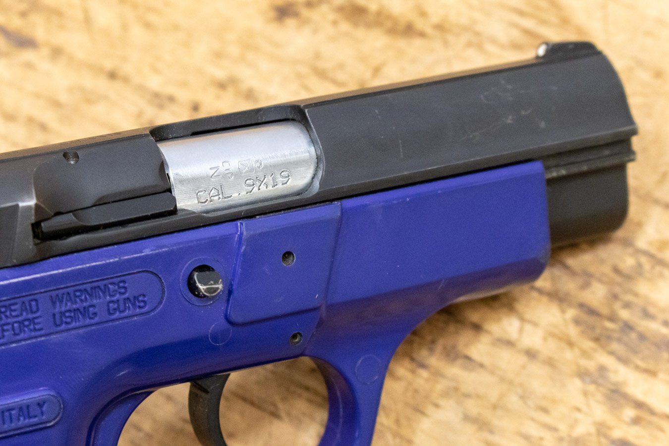 TANFOGLIO Witness-P Compact 9mm Police Trade-in Pistol with Blue Frame