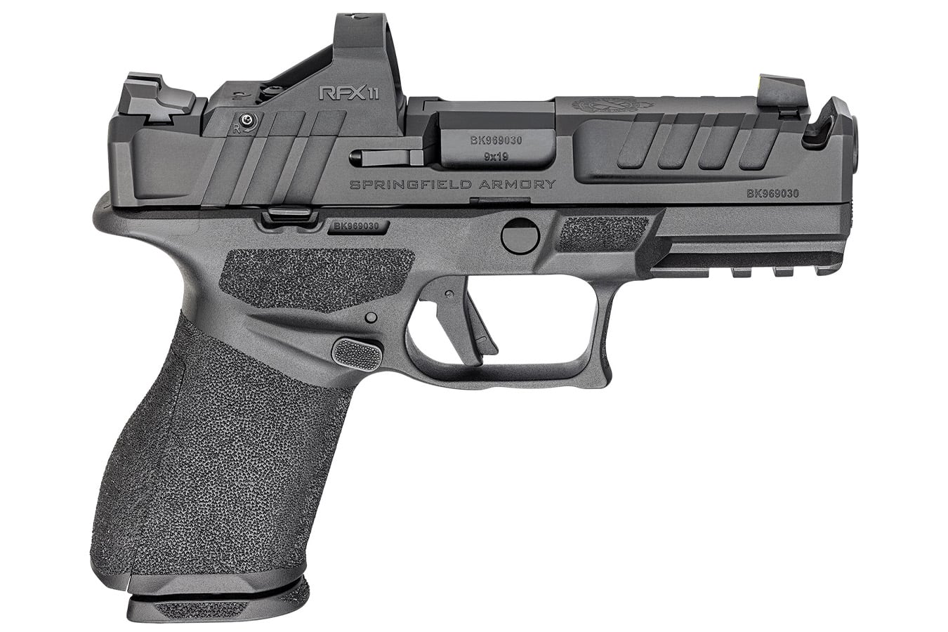 Springfield Echelon 4.0C Comp 9mm Gear Pac with Viridian RFX-11 Green Dot, Four Mags and Pistol Bag