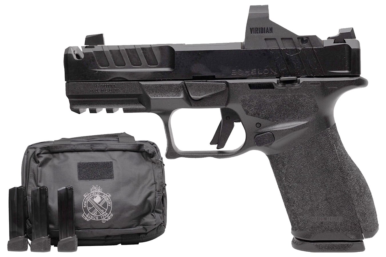 SPRINGFIELD Echelon 4.0C Comp 9mm Gear Pac with Viridian RFX-11 Green Dot, Four Mags and Pistol Bag