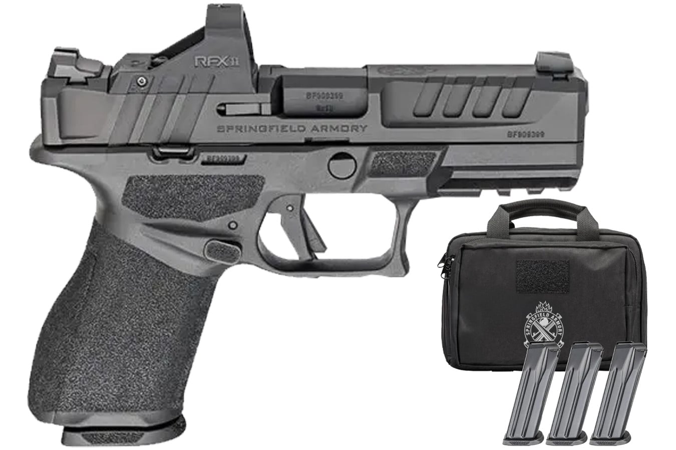 Springfield Echelon 4.0C 9mm Gear Pac with RFX-11 Green Dot, 4 Mags and Pistol Bag