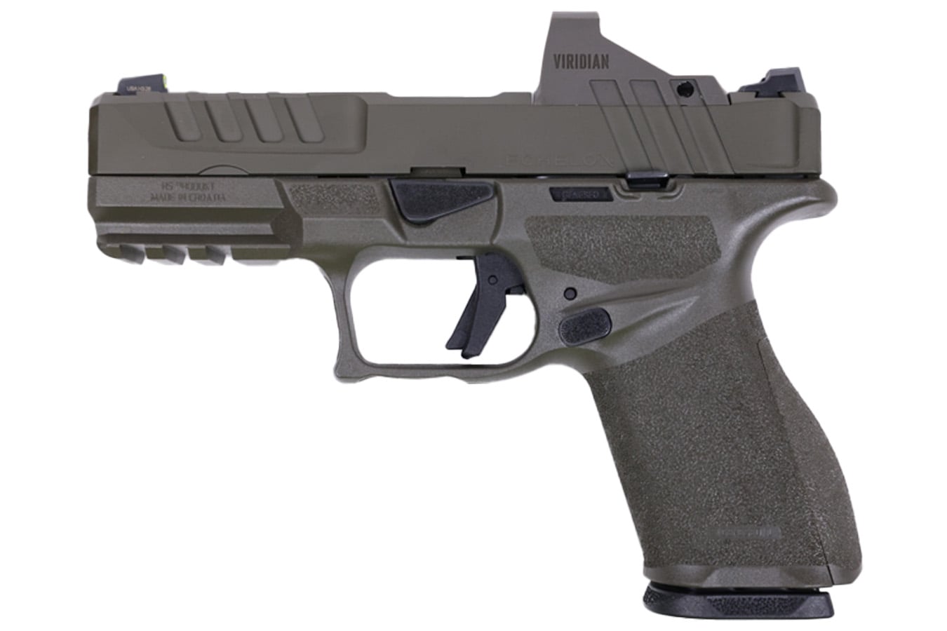 Springfield Echelon 4.0C 9mm OD Green Gear Pac with Viridian RFX Green Dot, Four Mags and Range Bag