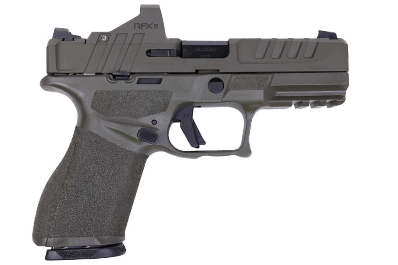 Springfield Echelon 4.0C 9mm OD Green Gear Pac with Viridian RFX Green Dot, Four Mags and Range Bag