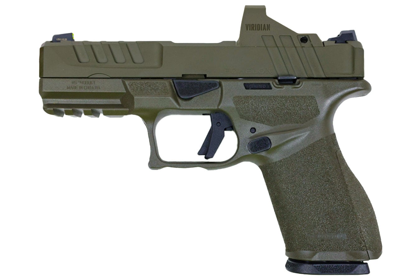 Springfield Echelon 4.0C 9mm OD Green Gear Pac with Viridian RFX Green Dot, Four Mags and Range Bag