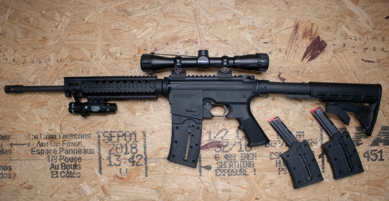 MOSSBERG 715T 22LR Police Trade-In Rifle with 3 Mags, Laser, and Scope