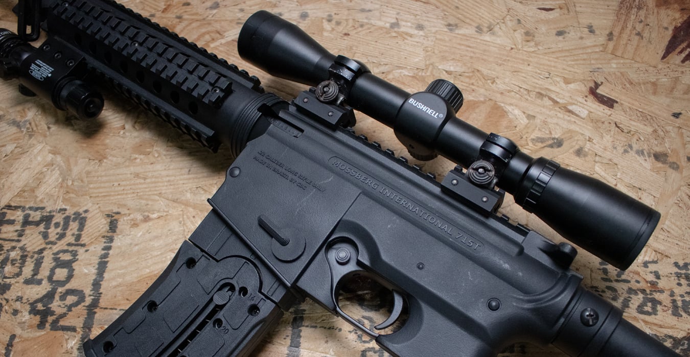 MOSSBERG 715T 22LR Police Trade-In Rifle with 3 Mags, Laser, and Scope