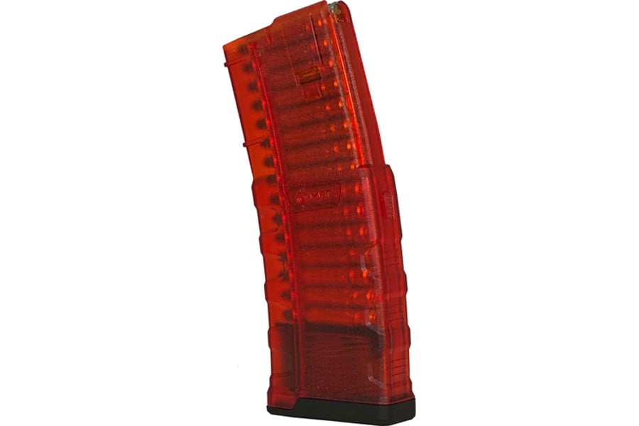 MISSION FIRST TACTICAL EXD AR/M4 5.56mm 30-Round Extreme Duty Translucent Red Magazine