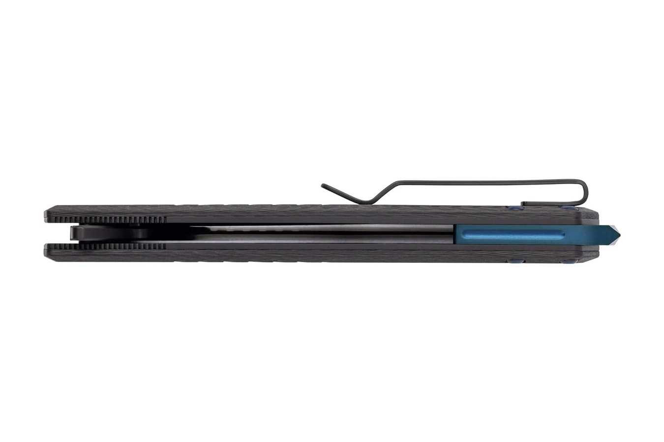 TEKTO KNIVES F1 Alpha Tactical Folding Knife – Carbon Fiber / Blue Accents