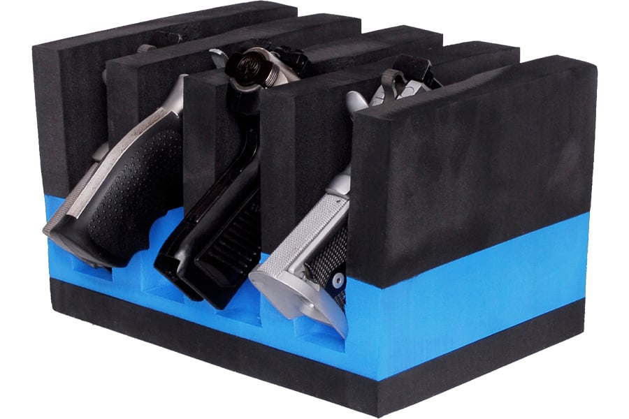 GPS Foam Cradle for 4 Medium Handguns 