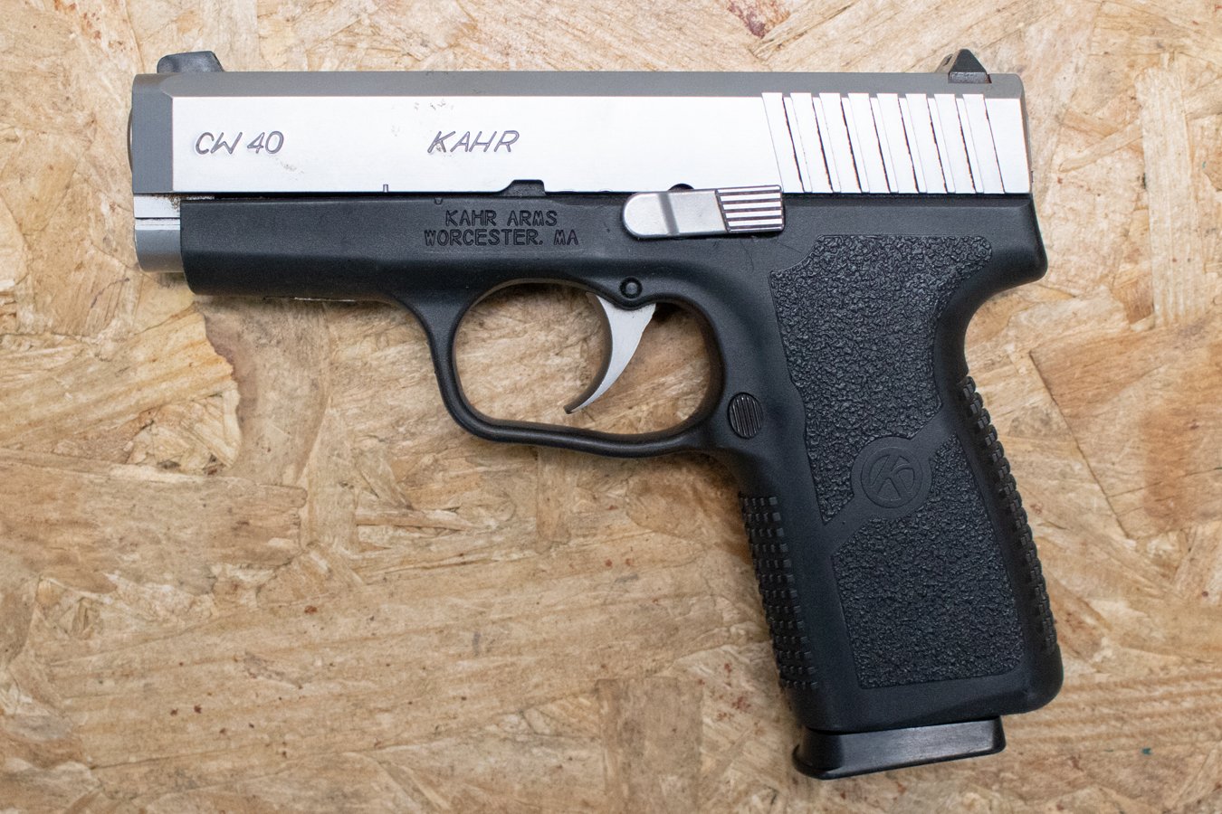 KAHR ARMS CW40 40 S&W Police Trade-In Pistol with Stainless Steel Slide
