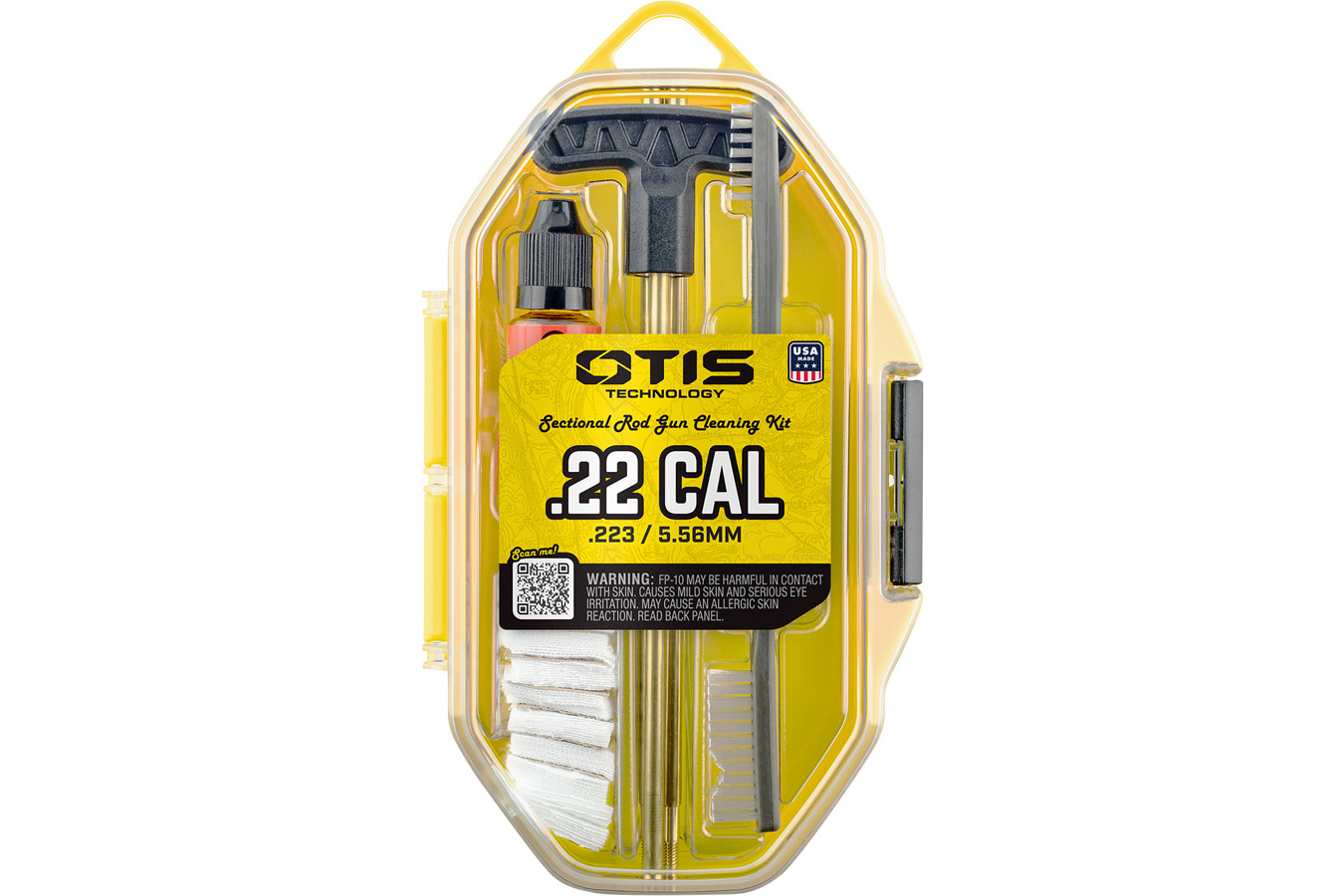 OTIS TECH .22 Cal Cleaning Kit For Rifle and Pistol .22 Cal/.223 Cal/5.56mm
