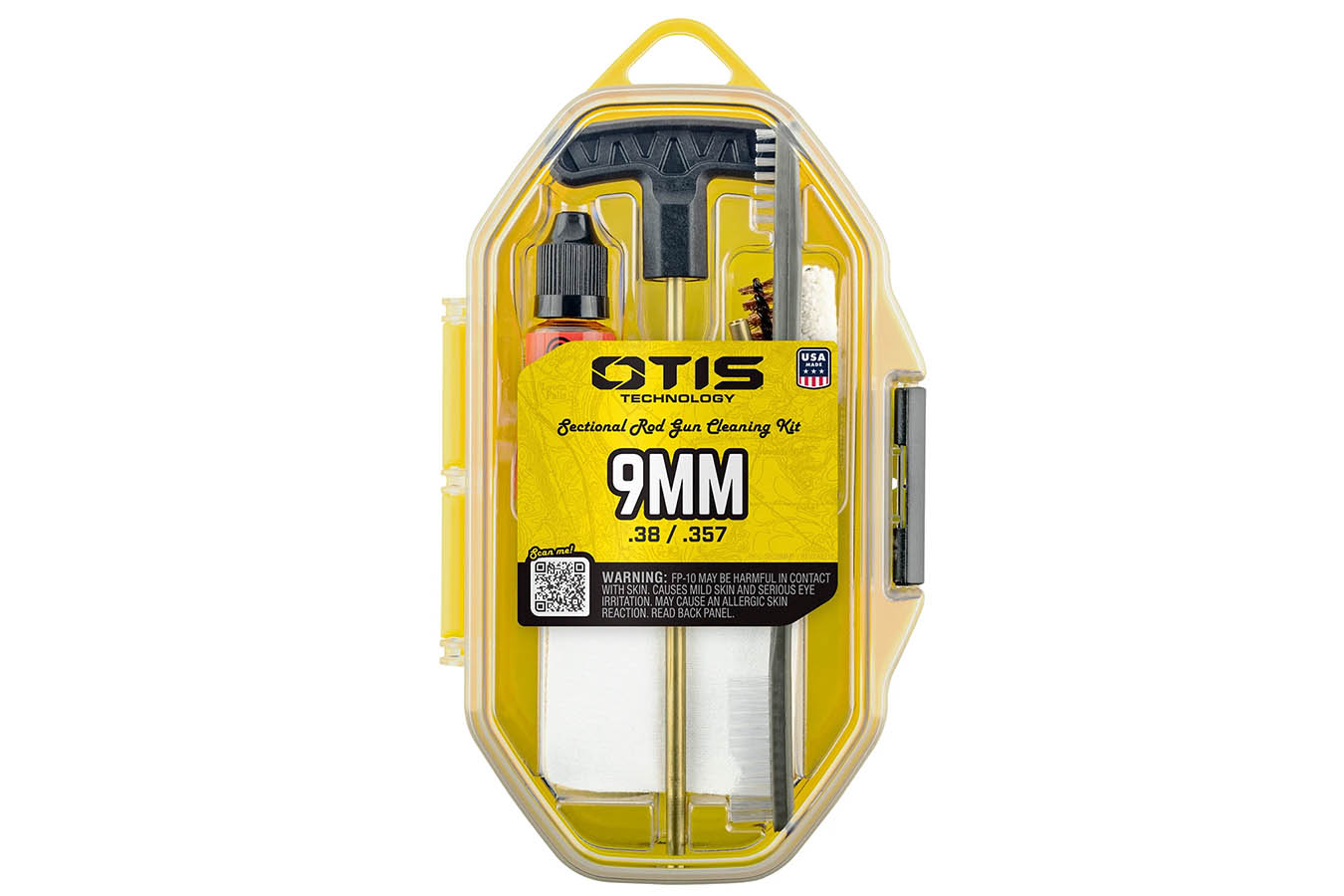 Otis Tech 9mm / .38 / .357 cal Pistol Cleaning Kit with Brass Rod