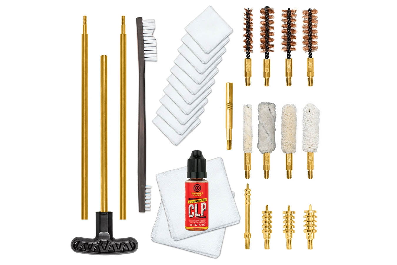 Otis Tech Multi-Caliber Pistol Cleaning Kit with Brass Rods