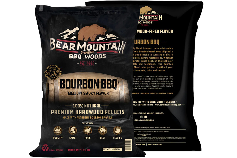 Bear Mtn. 20LBS Craft Blends Premium Hardwood Pellets Bourbon