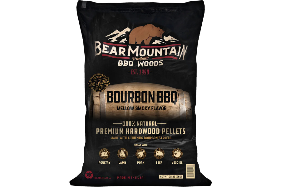 Bear Mtn. 20LBS Craft Blends Premium Hardwood Pellets Bourbon