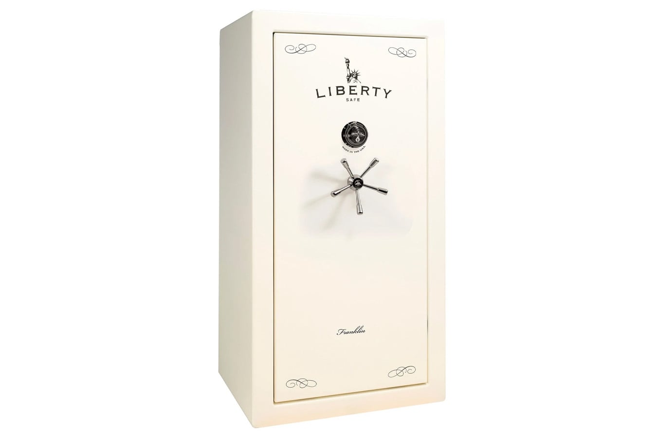 Liberty Franklin 29 White Gloss with Black Chrome E-Lock