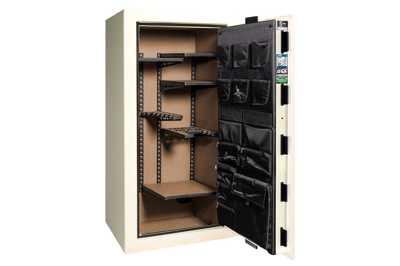 Liberty Franklin 29 White Gloss with Black Chrome E-Lock