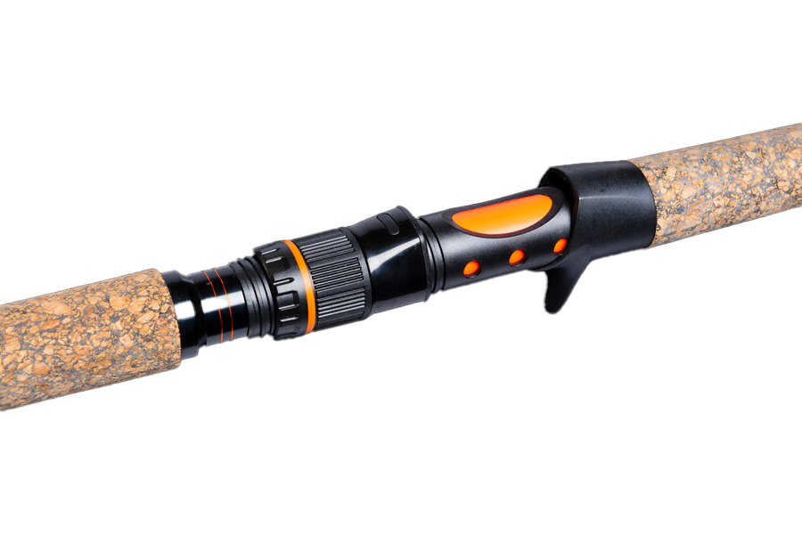 Whisker Seeker GFX2 7 Foot 6 Inch Medium Heavy Casting Catfish Rod Orange