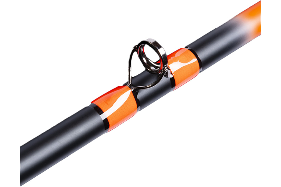 Whisker Seeker GFX2 7 Foot 6 Inch Medium Heavy Casting Catfish Rod Orange
