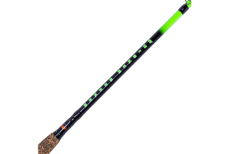 Whisker Seeker GFX V2 7 Foot 6 Inch 2 Piece Medium Heavy Casting Rod Green