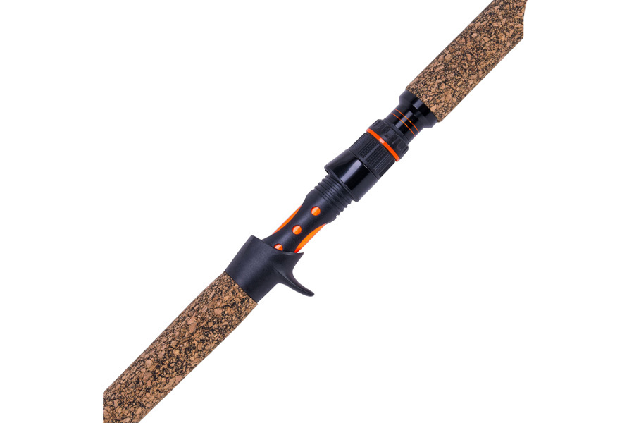 Whisker Seeker GFX V2 Orange 7 Foot 6 Inch 2 Piece Medium Heavy Casting Rod 