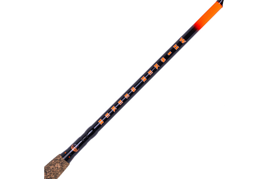 Whisker Seeker GFX V2 Orange 7 Foot 6 Inch 2 Piece Medium Heavy Casting Rod 