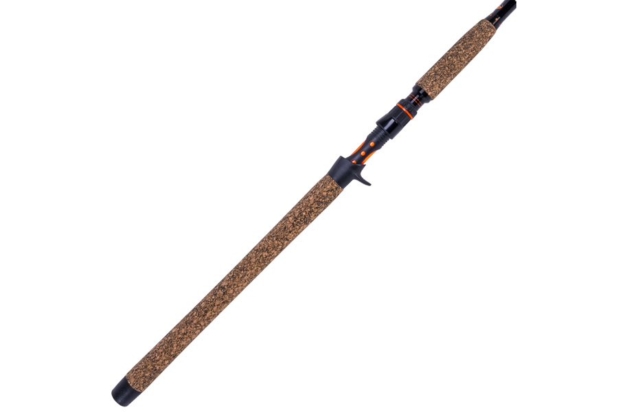 Whisker Seeker GFX V2 Orange 7 Foot 6 Inch 2 Piece Medium Heavy Casting Rod 