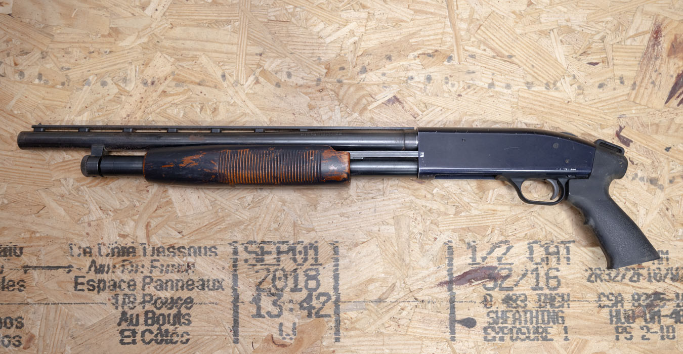 MOSSBERG 500AT 12-Gauge Police Trade-In Shotgun with Pistol Grip