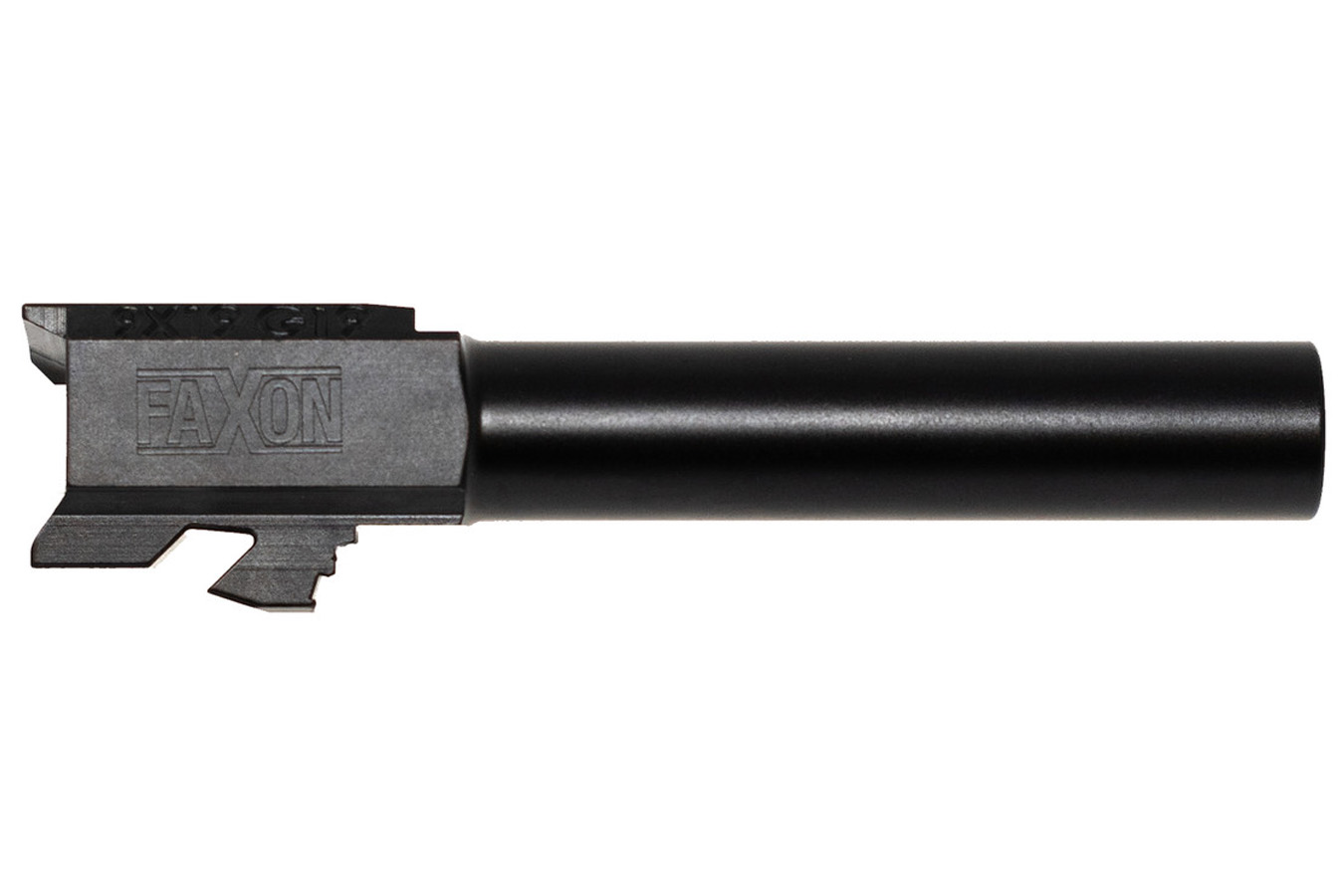 FAXON FIREARMS Duty Series Barrel for G19, Compact, Gen 2-5, 9mm, 4150, QPQ Nitride, Non- Threaded