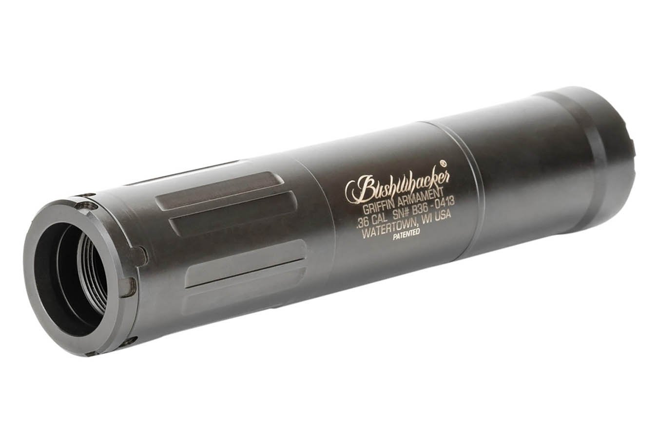 Griffin Armament Bushwacker 36 Multi Caliber Modular Suppressor with Plan A and Booster