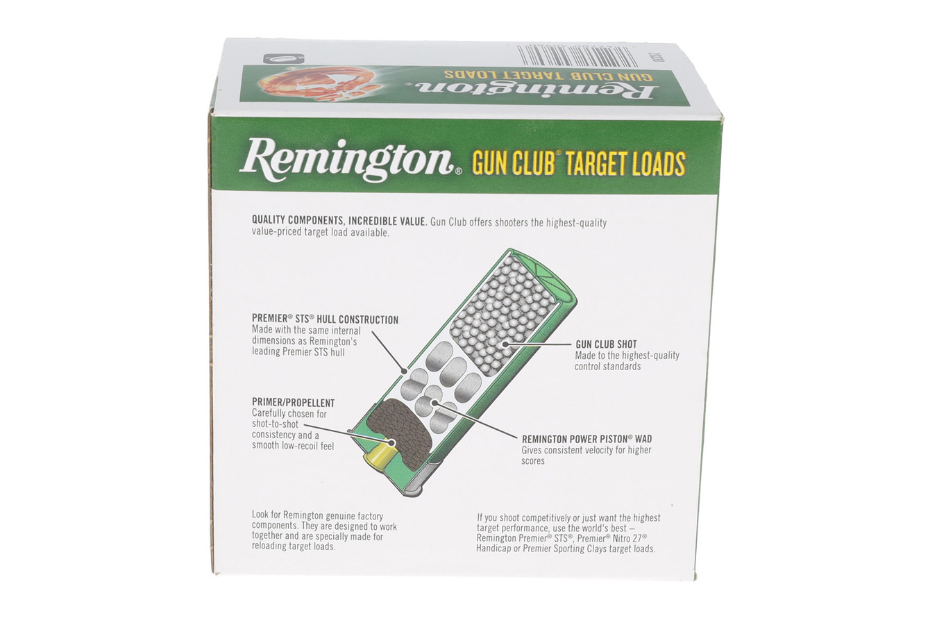 Remington GC12L8 12 Gauge 2-3/4 Inch 1-1/8 oz 8 Shot Gun Club Target ...