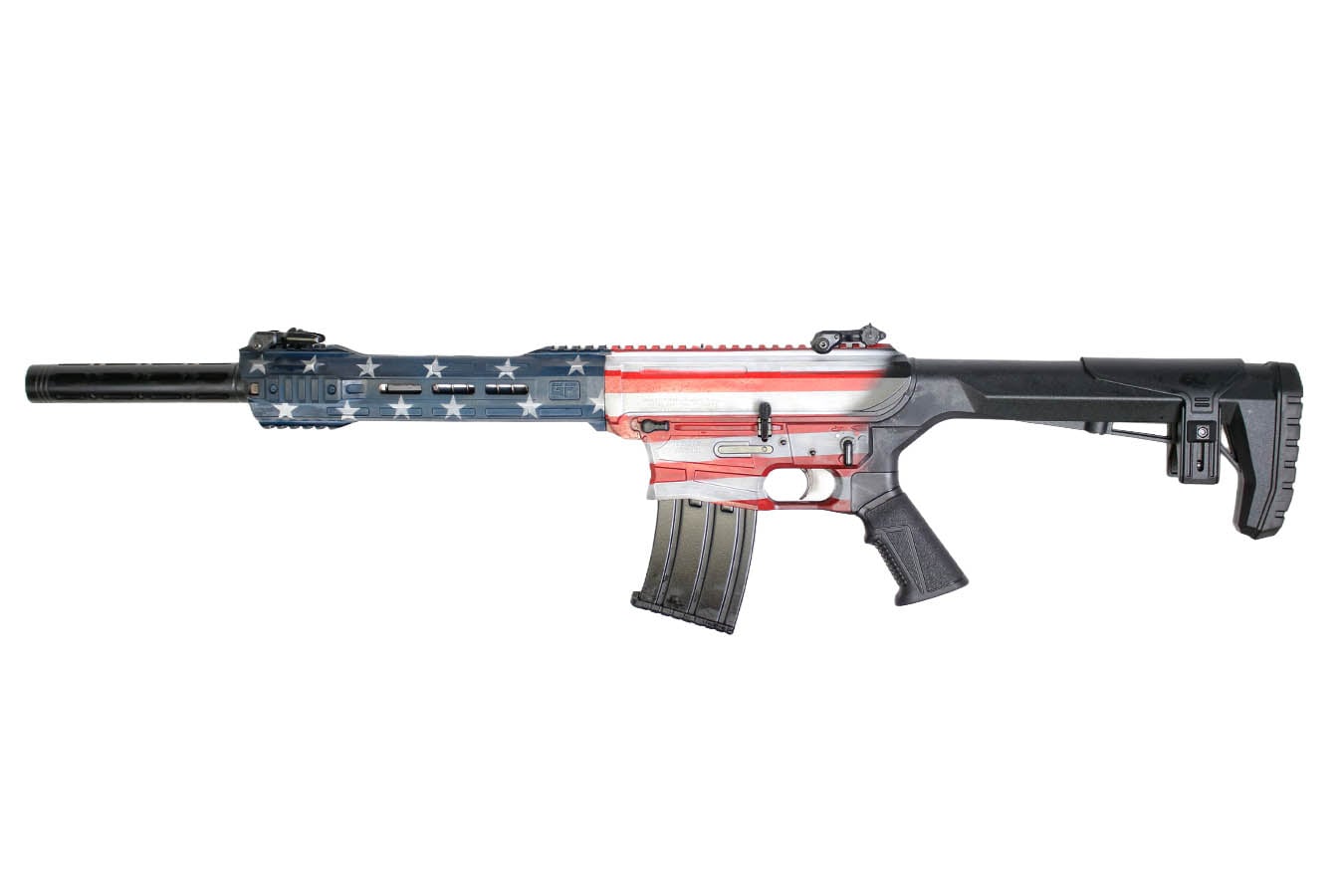 Gforce Arms GF25 12 Gauge AR-12 Shotgun with American Flag Finish