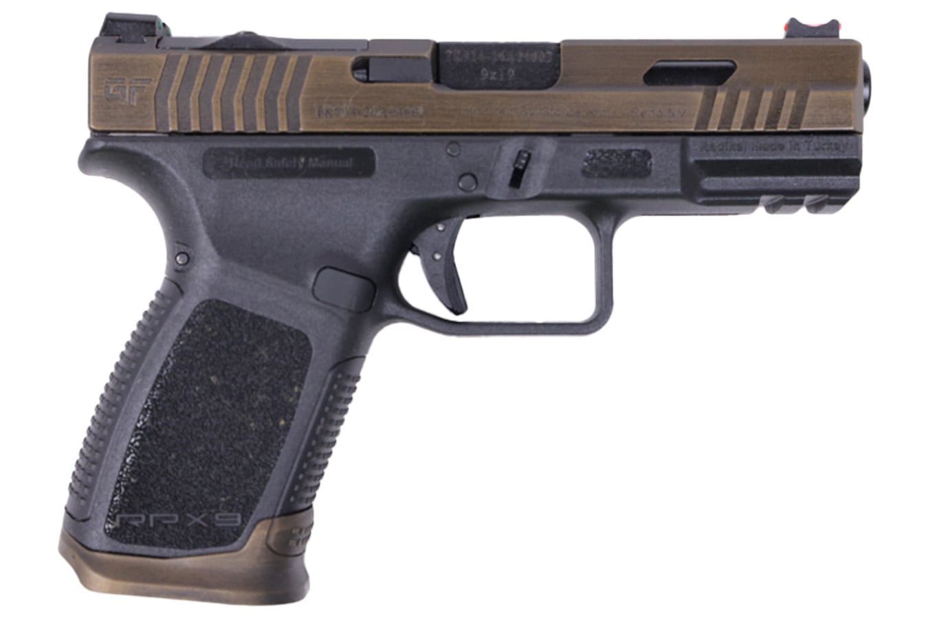 Gforce Arms Exodus 9mm Optic Ready Pistol with Bronze Cerakote Slide