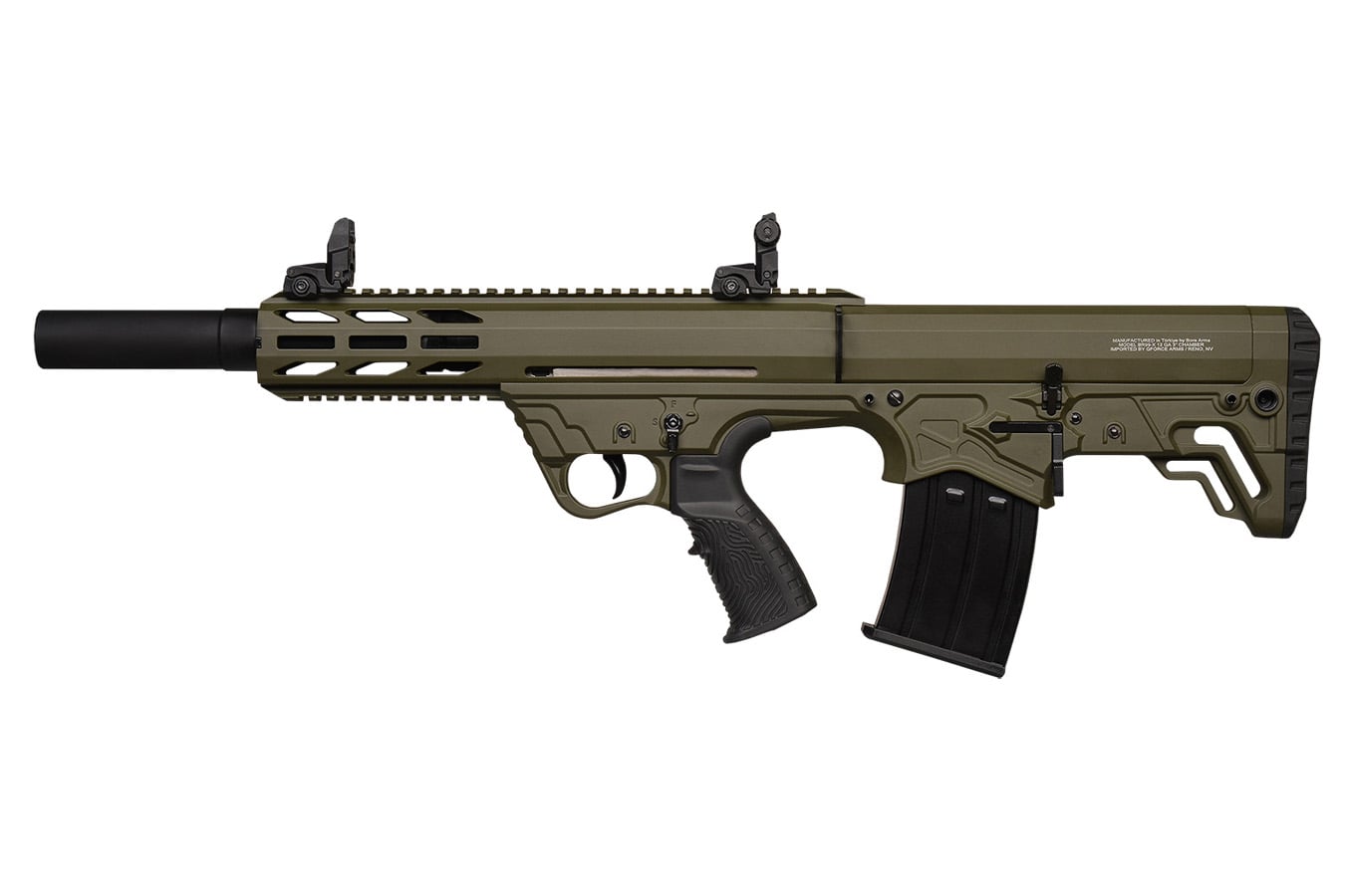 GFORCE ARMS GFY-1 12 Gauge Semi-Auto Bullpup Shotgun with OD green Cerakote Receiver Finish