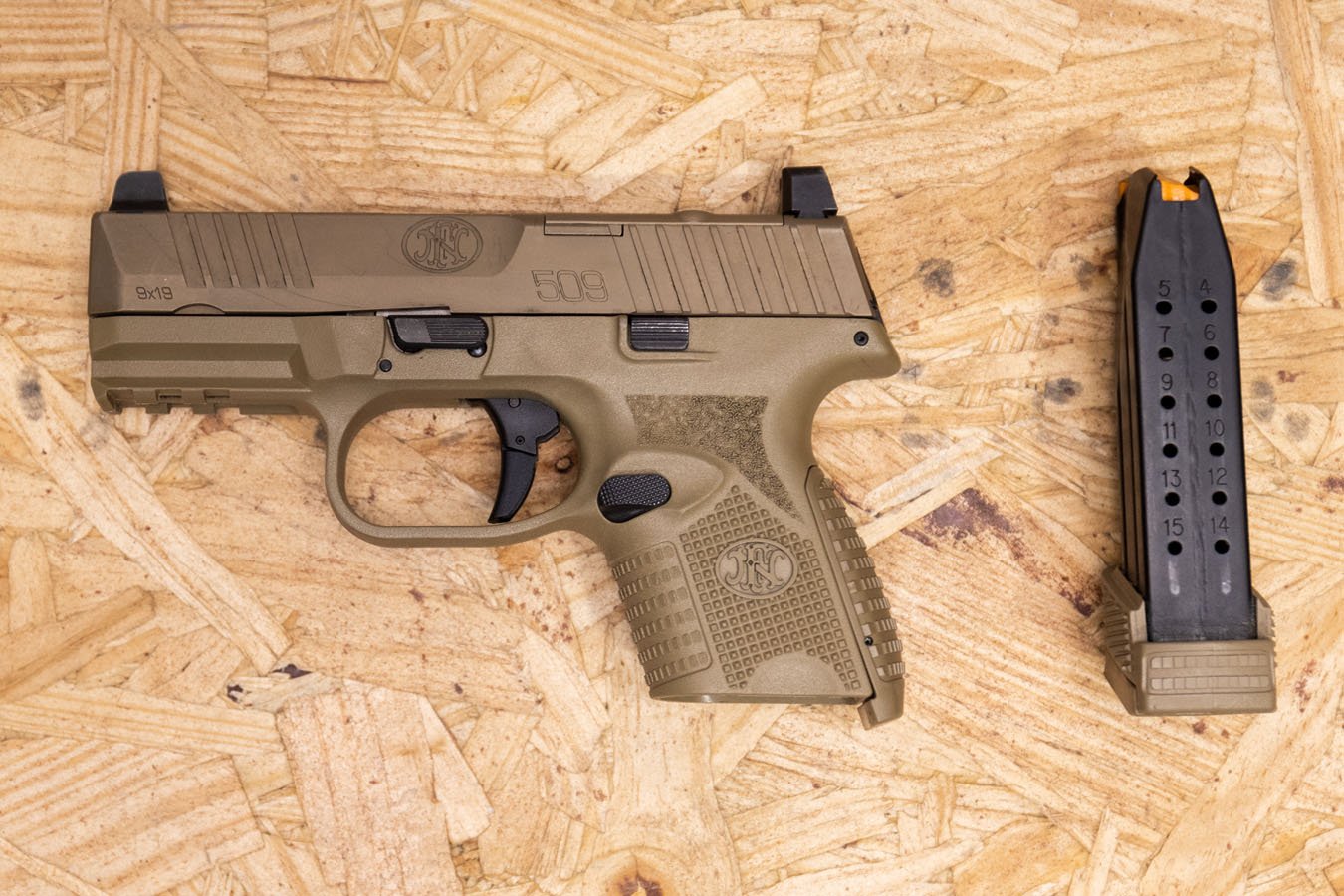 FNH 509 9mm Flat Dark Earth Optic Ready Police Trade-in Pistol