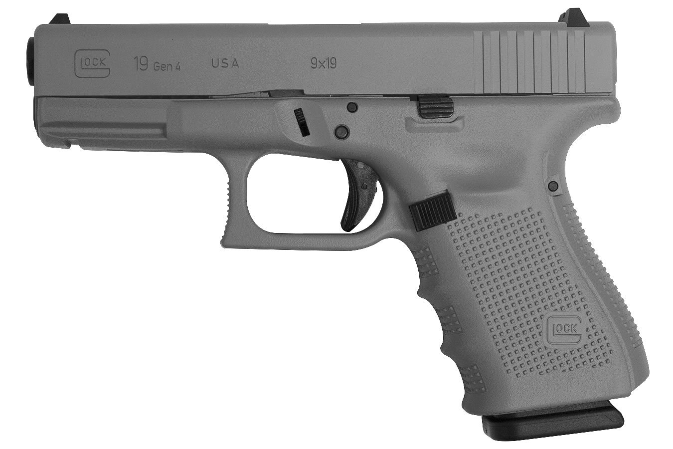 GLOCK 19 Gen4 9mm 15-Round Pistol with Cerakote Elite Concrete Finish