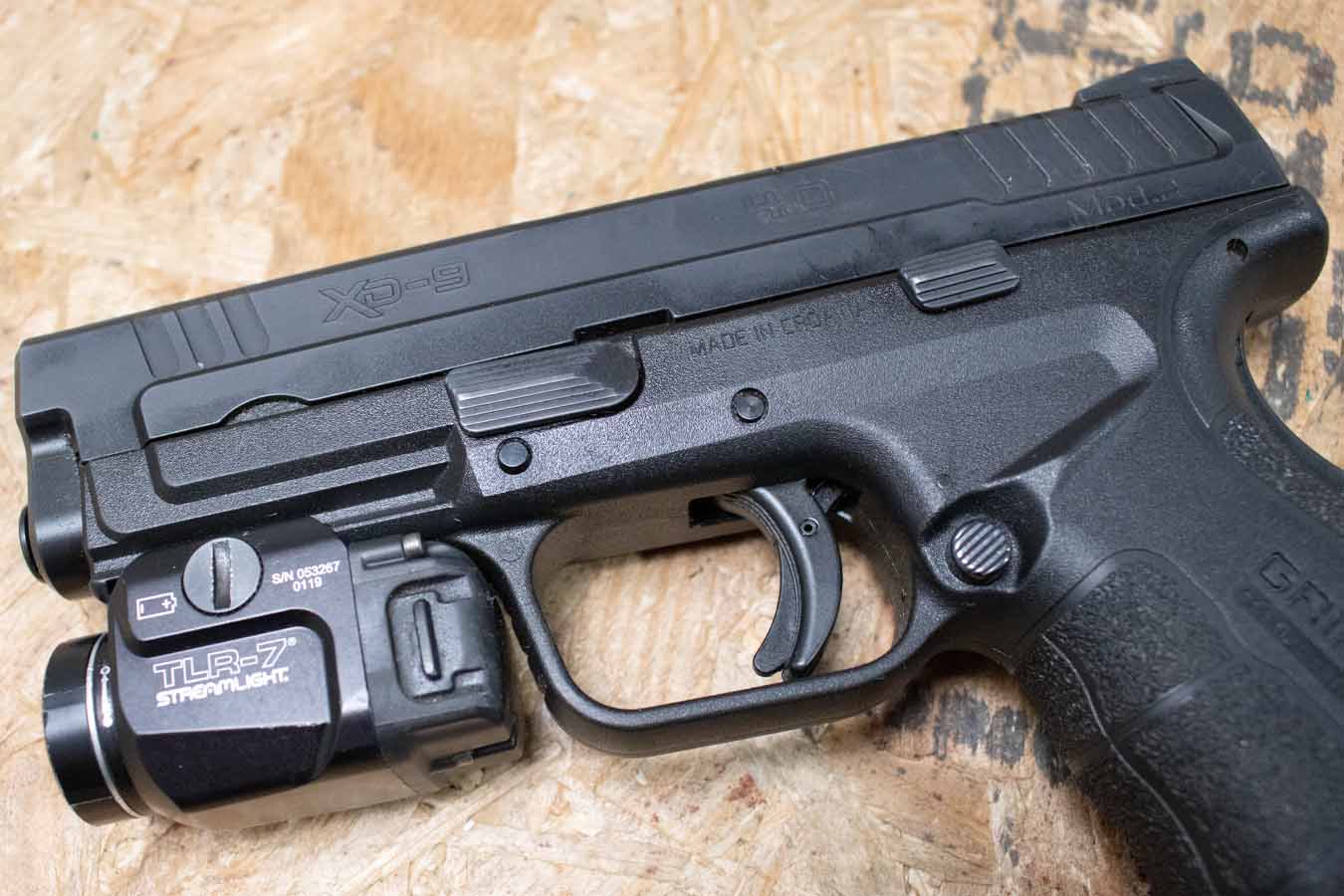 SPRINGFIELD XD-9 Mod2 4.0 9mm Police Trade-In Pistol with Streamlight TLR-7