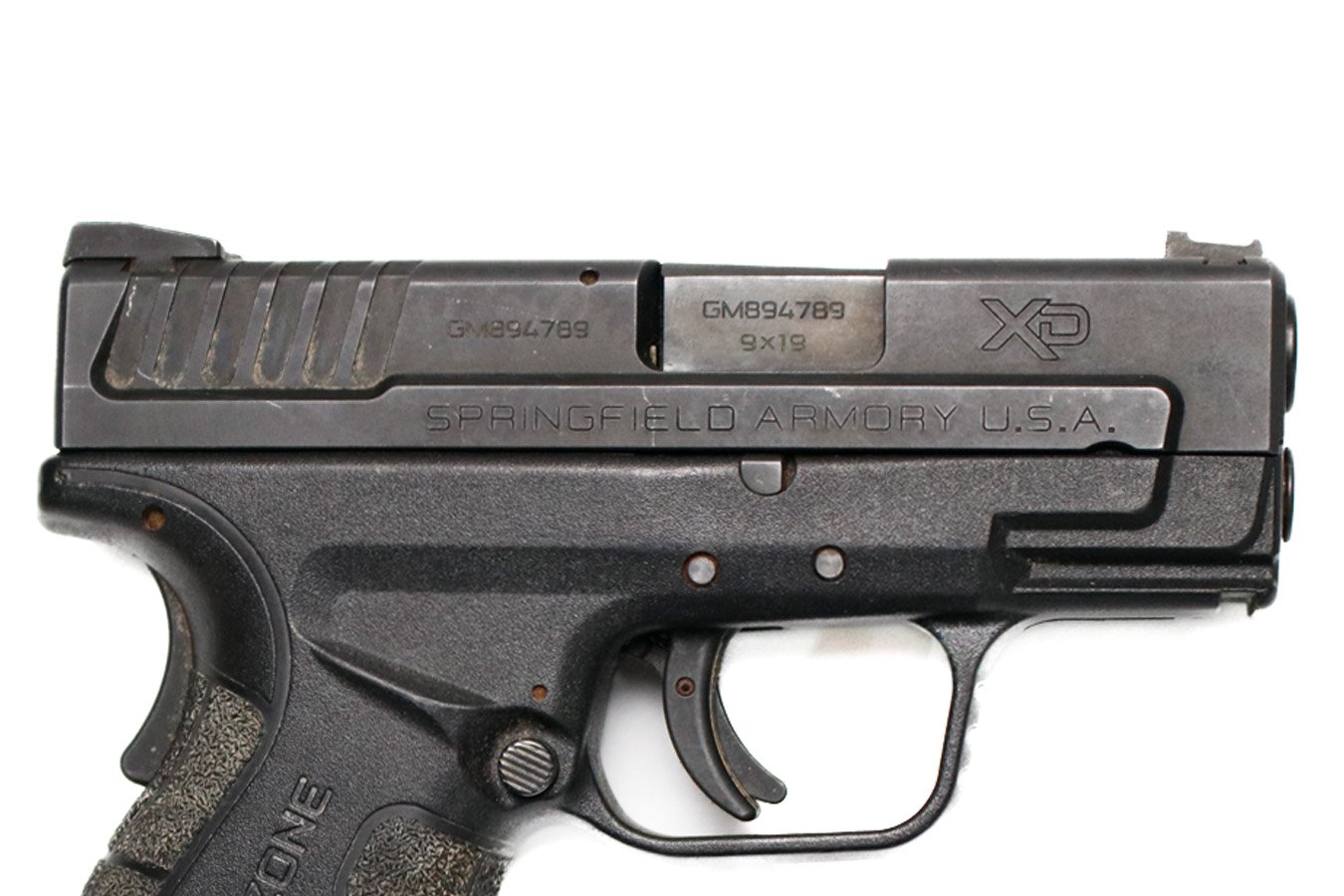 SPRINGFIELD XD-9 MOD.2 Sub-Compact 9mm Police Trade-In Pistol with GRIP ZONE