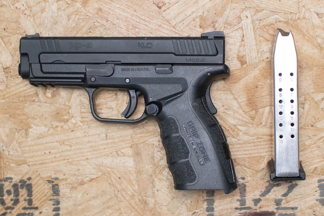 SPRINGFIELD XD-9 Mod2 4.0 9mm Police Trade-In Pistol with Grip Zone