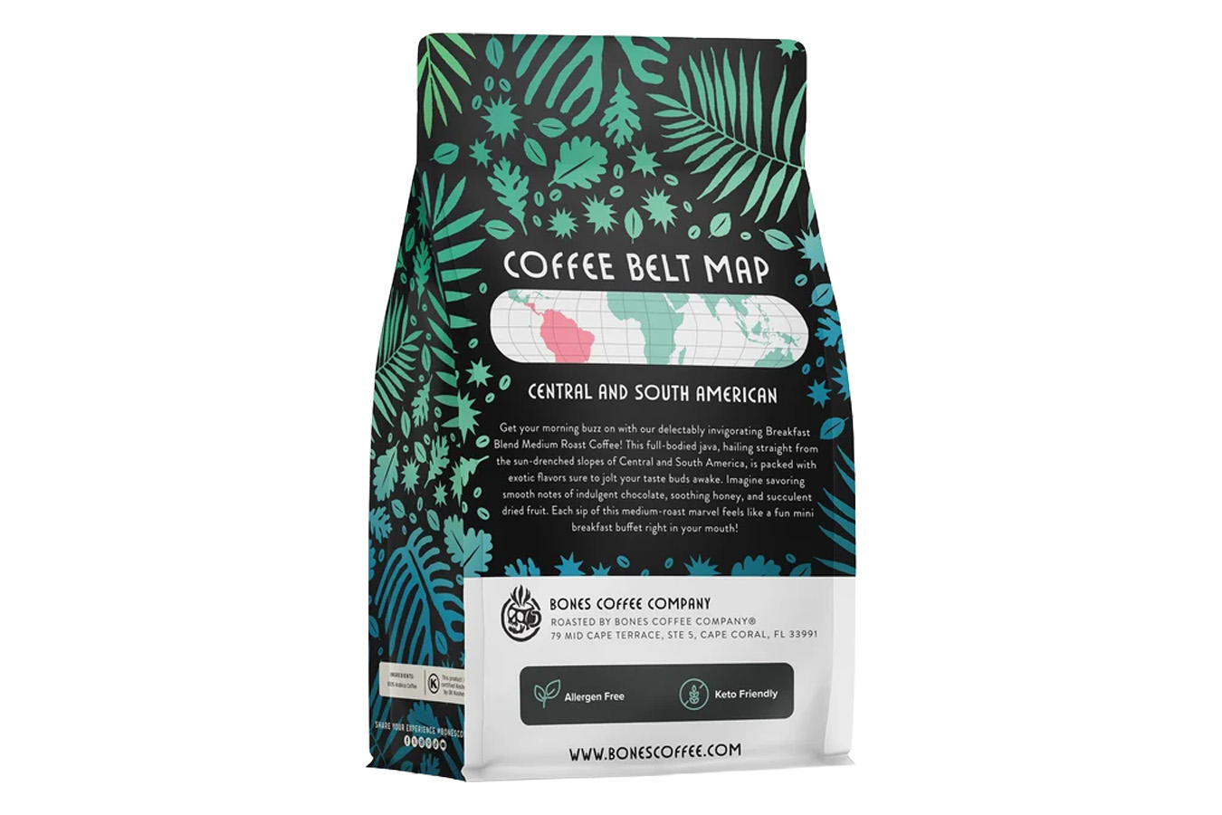 Bones Coffee Breakfast Blend Classic Ground Coffee - 12 oz