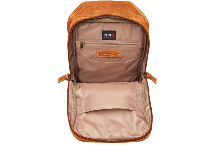 GUN TOTE N MAMAS Sling Backpack, Distressed Caramel