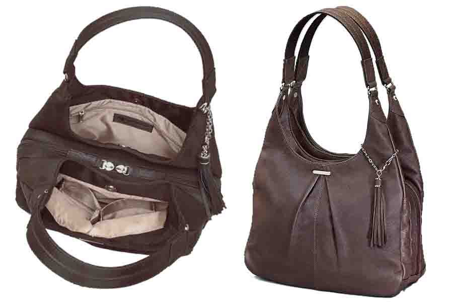 GUN TOTE N MAMAS Pleated Slouch Bag