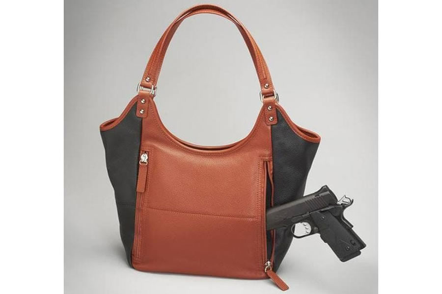 Gun Tote N Mamas Conceal Carry Tote Cowhide Vance Outdoors