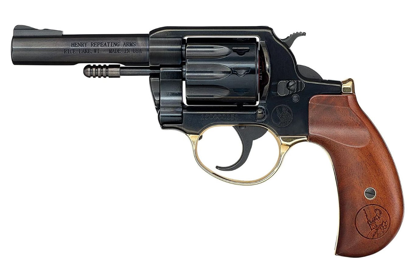 HENRY REPEATING ARMS Golden Boy 22 Caliber Double-Action Revolver with Birdshead Grips