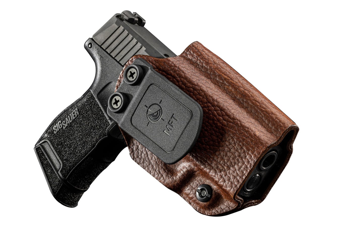 MISSION FIRST TACTICAL ig Sauer P365, P365X Brown Leather Hybrid Holster
