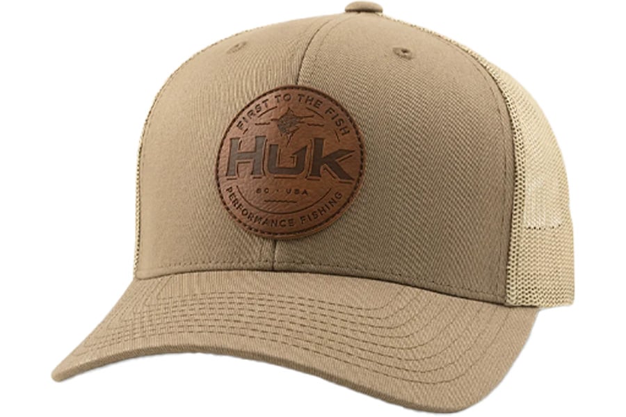 Huk HUK Leather Patch Trucker Hat