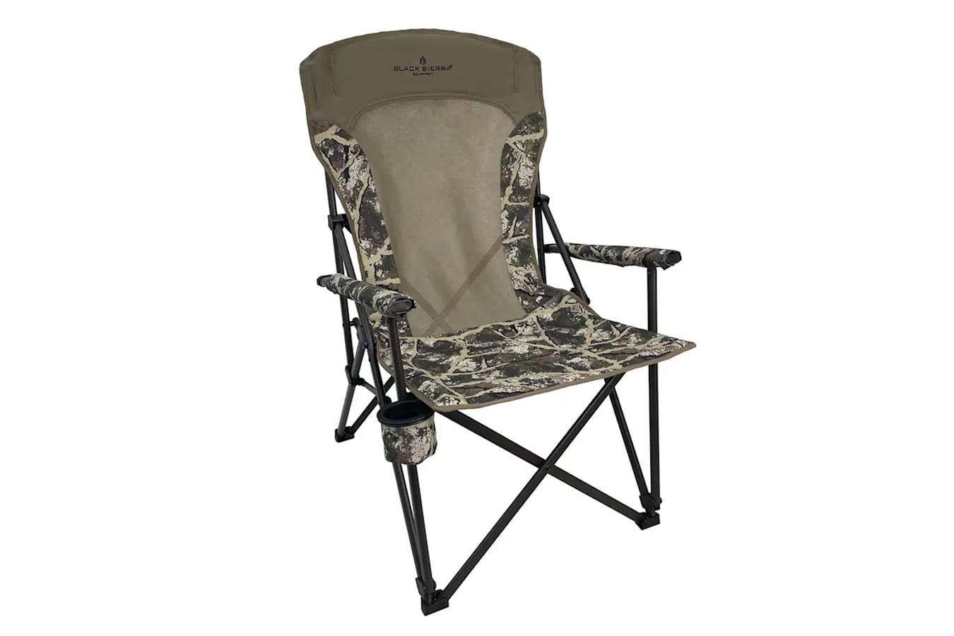 BLACK SIERRA EQUIPMENT Vista Vent Back Hard Armchair AXS Ranger Camo
