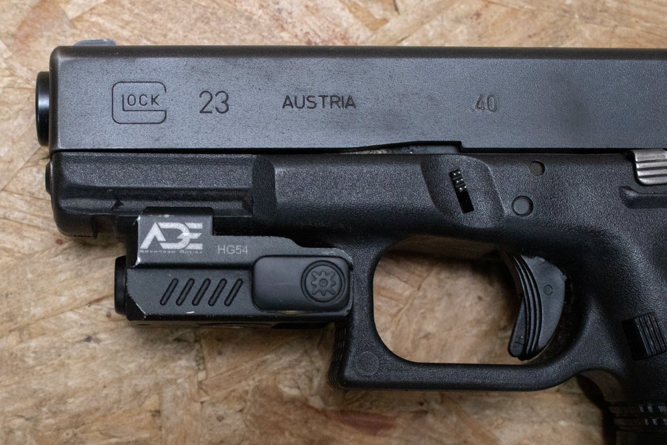 GLOCK 23 40 S&W Police Trade-In Pistol with Extended Mag and Laser