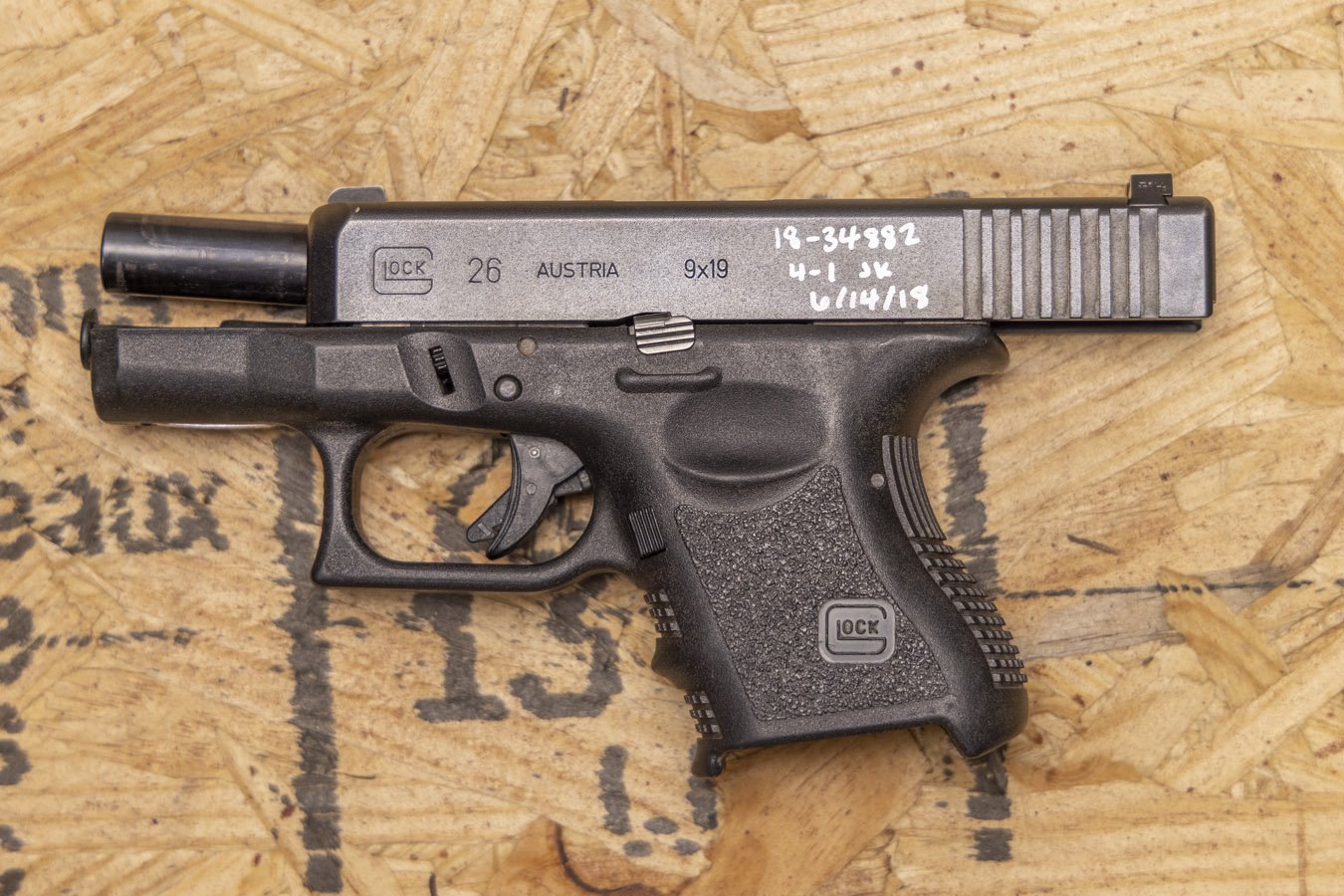 GLOCK 26 GEN3 9mm Police Trade-In Pistol (Mag Not Included)