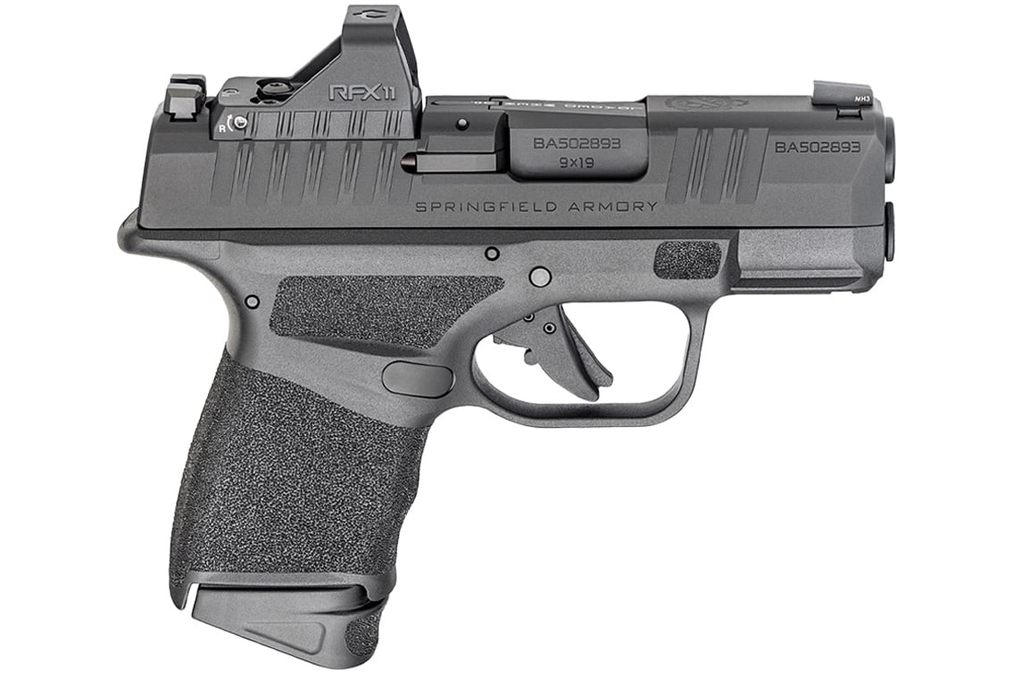 Springfield Hellcat OSP Micro-Compact 9mm Semi-Auto Pistol with Viridian RFX-11 Green Dot Optic