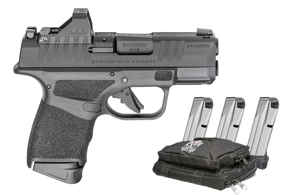 Springfield Hellcat OSP Micro-Compact 9mm Semi-Auto Pistol with Viridian RFX-11 Green Dot Optic